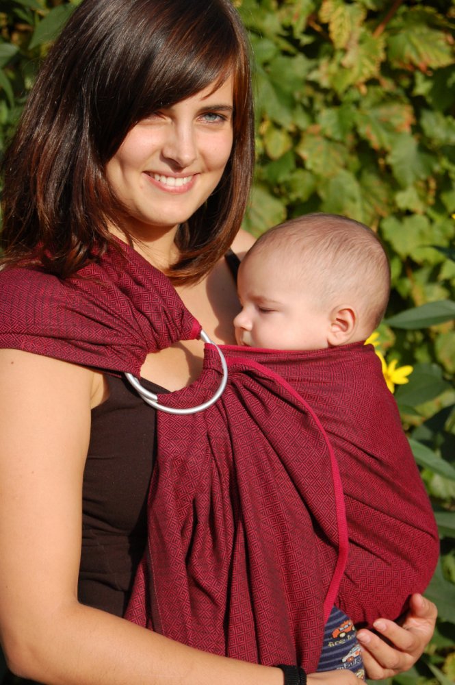 Ring sling Leo bordeaux