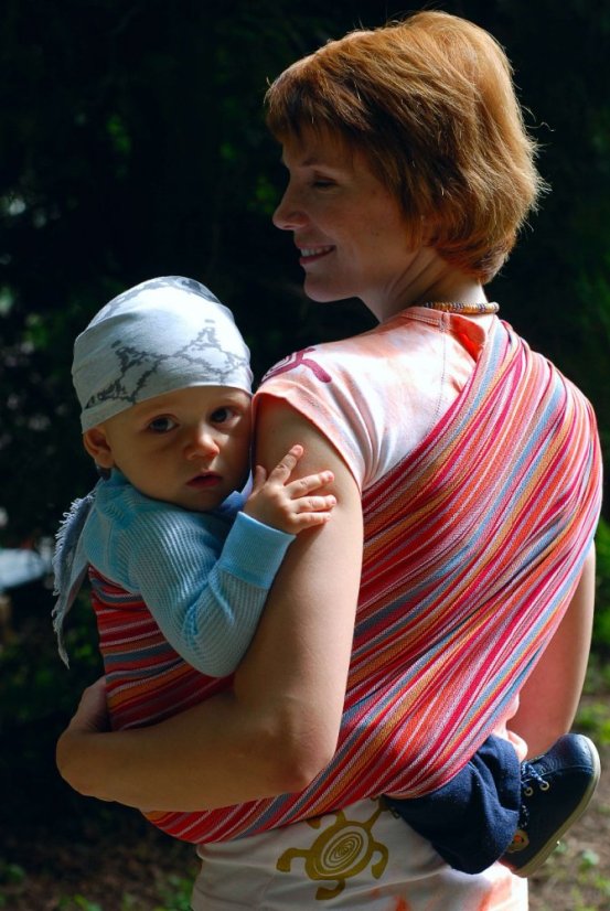 Šátek na nošení dětí Storchenwiege, vzor Lilly - Délka: 4,6m