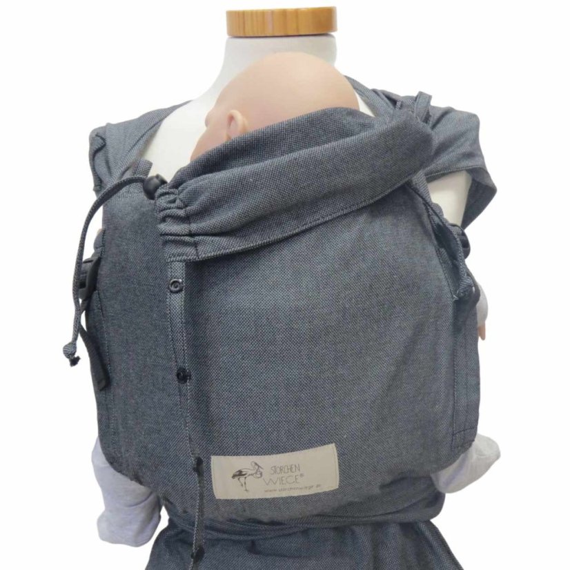 WrapBabyCarrier Storchenwiege, grafit