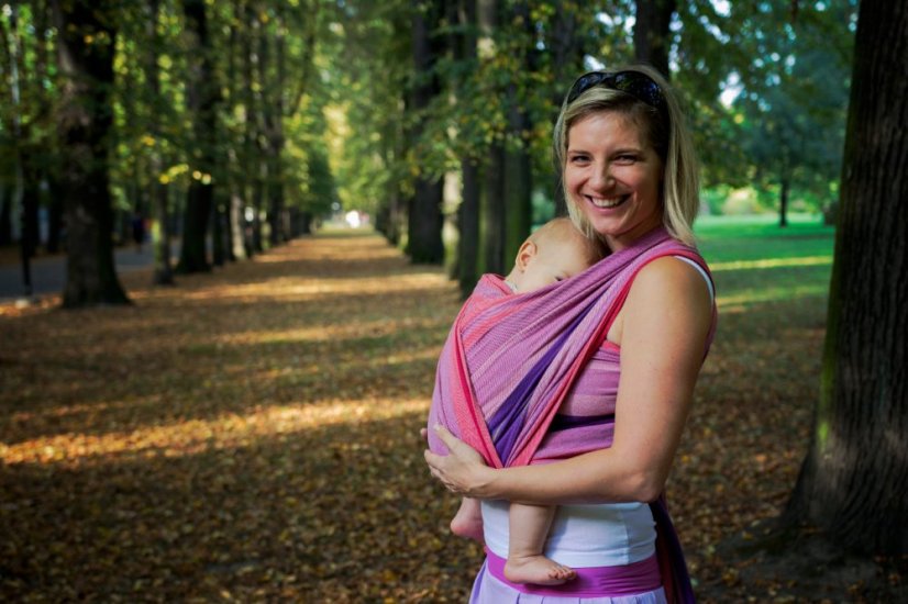 Šátek na nošení dětí Storchenwiege, vzor Ulli - Délka: 5,2m