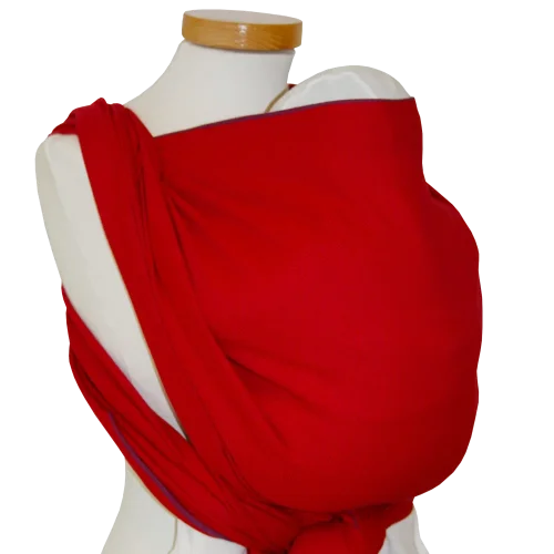 Šátek na nošení dětí Storchenwiege, vzor Leo červený