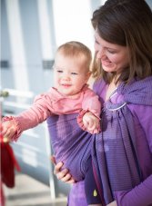 Ring sling Leo rosé