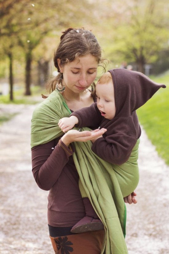 Ring sling Leo zelený