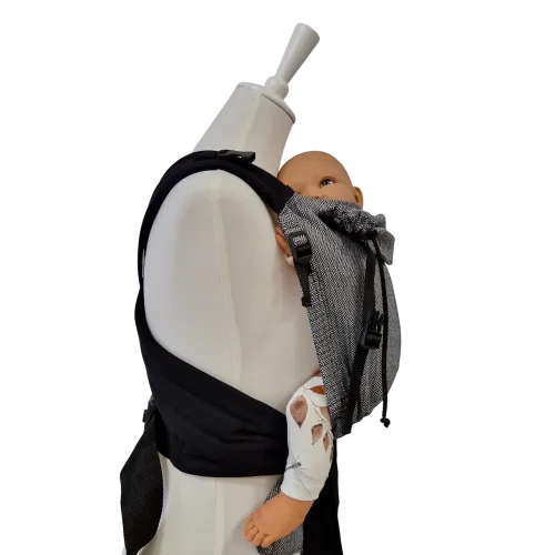 Nosítko Storchenwiege černobílé