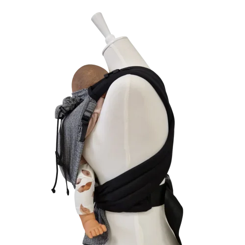 Nosítko Storchenwiege černobílé