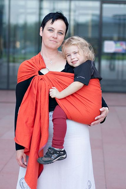 Ring sling Leo oranžový