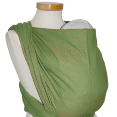 Šátek na nošení dětí Storchenwiege, vzor Leo zelený