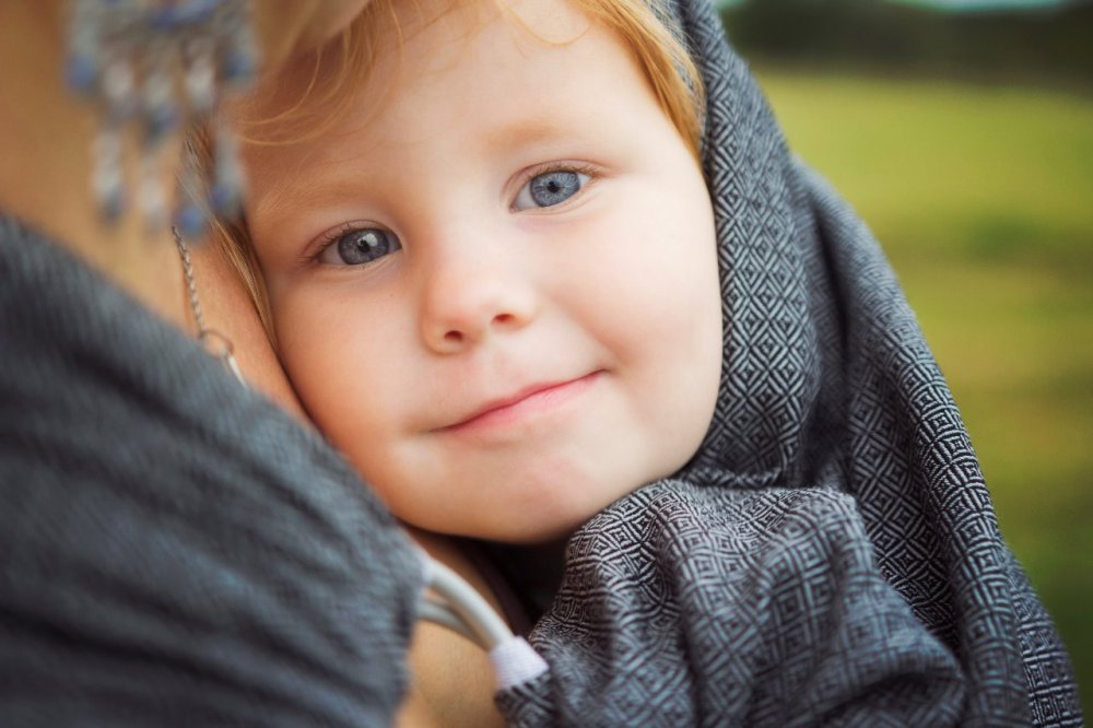 Ring sling Leo šedý